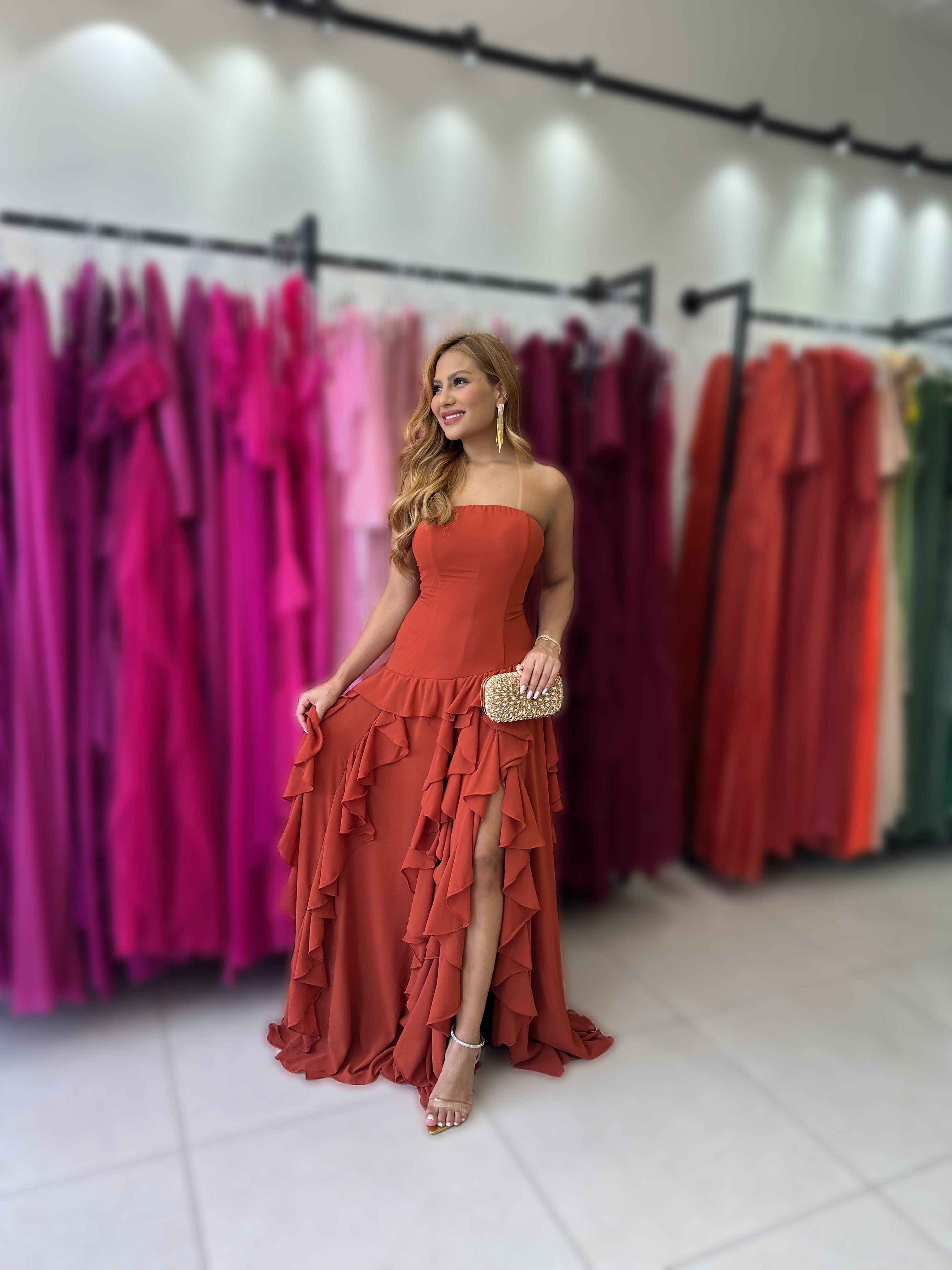 Vestido Carmem Cintura Baixa