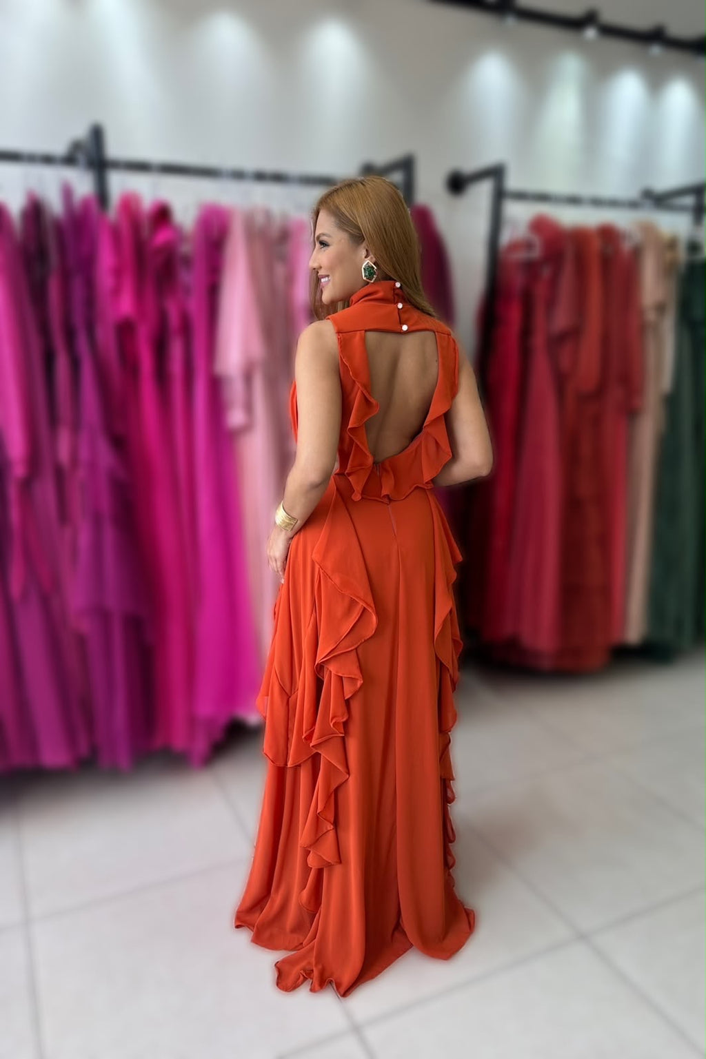 Vestido Mariana Costas Aberta