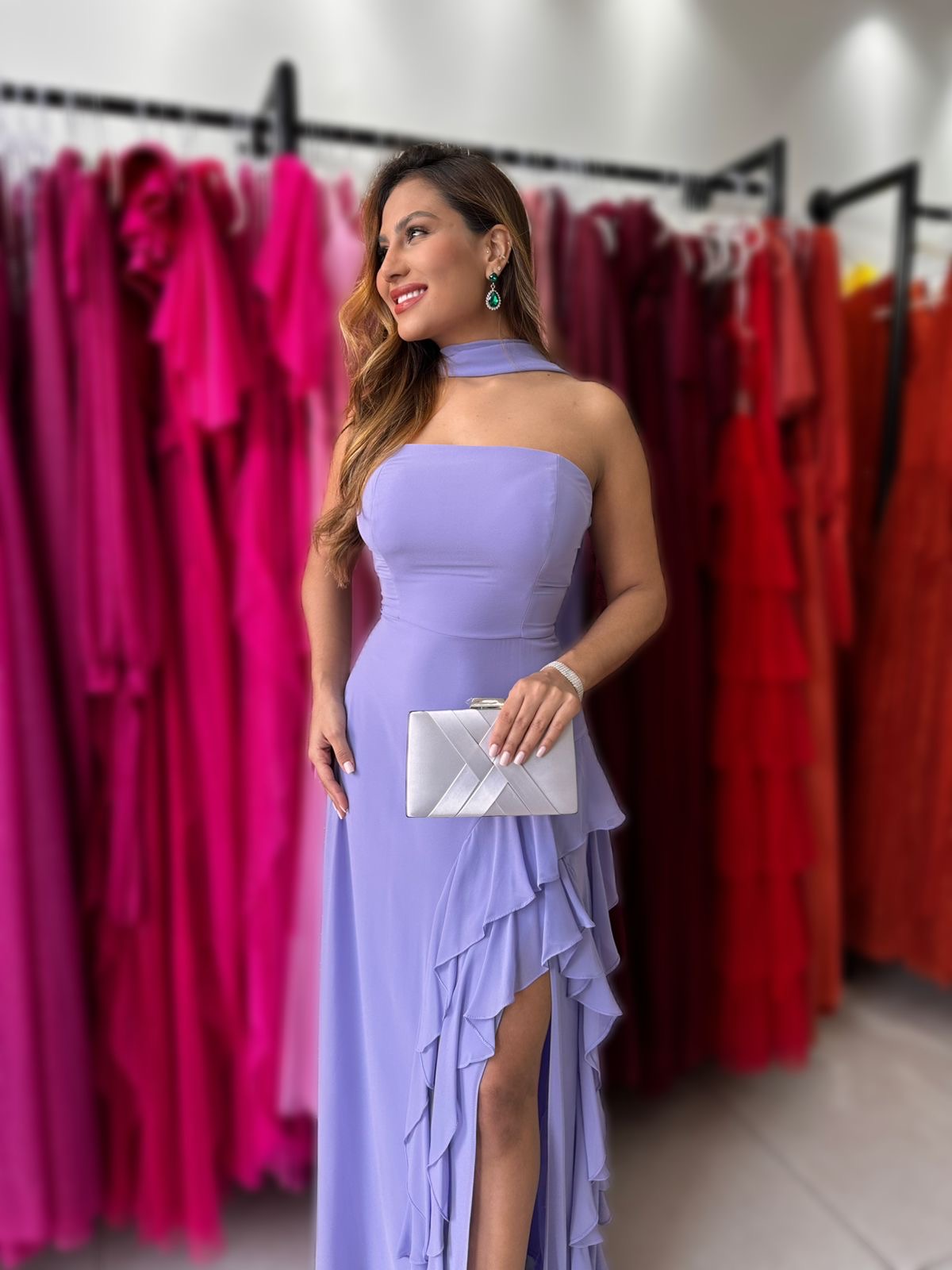 VESTIDO HAVANNA COM ECHARPE