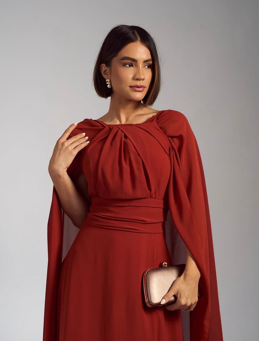 VESTIDO ISABELLA Echarpe Removível