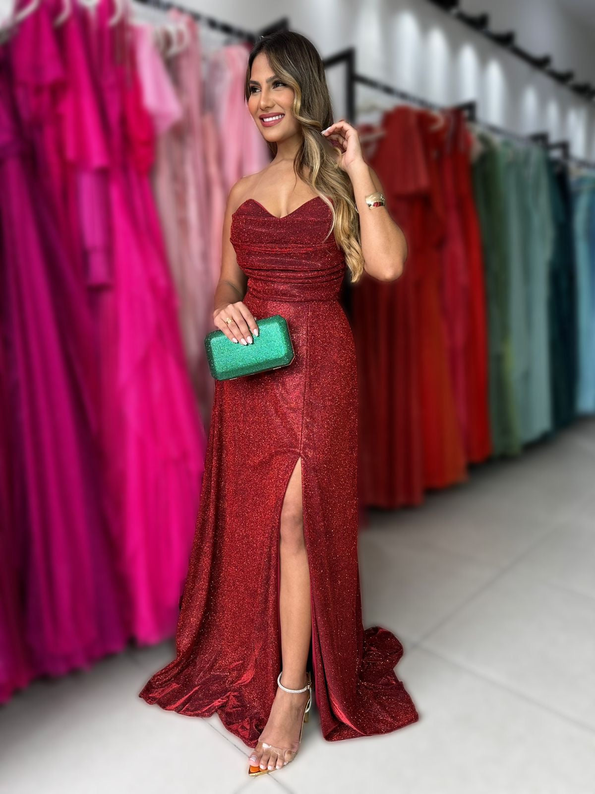 VESTIDO LUREX HOLLYWOOD