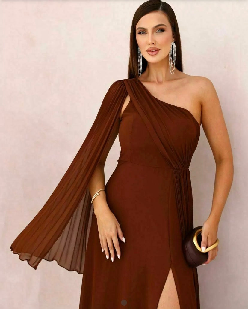 Vestido Livia Semi Plissado