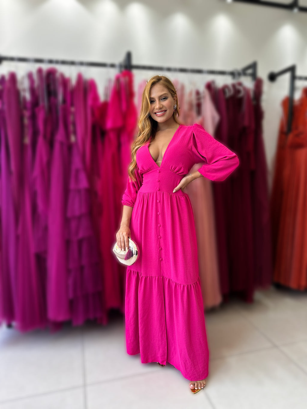 Vestido Cristina Manga Longa