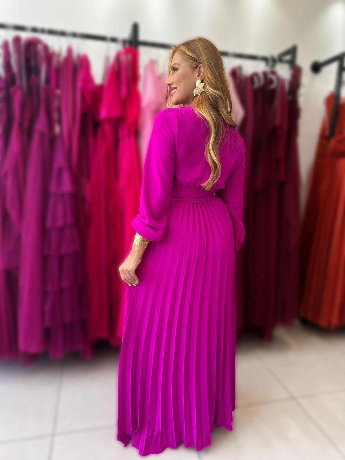 Vestido Plissado Anne