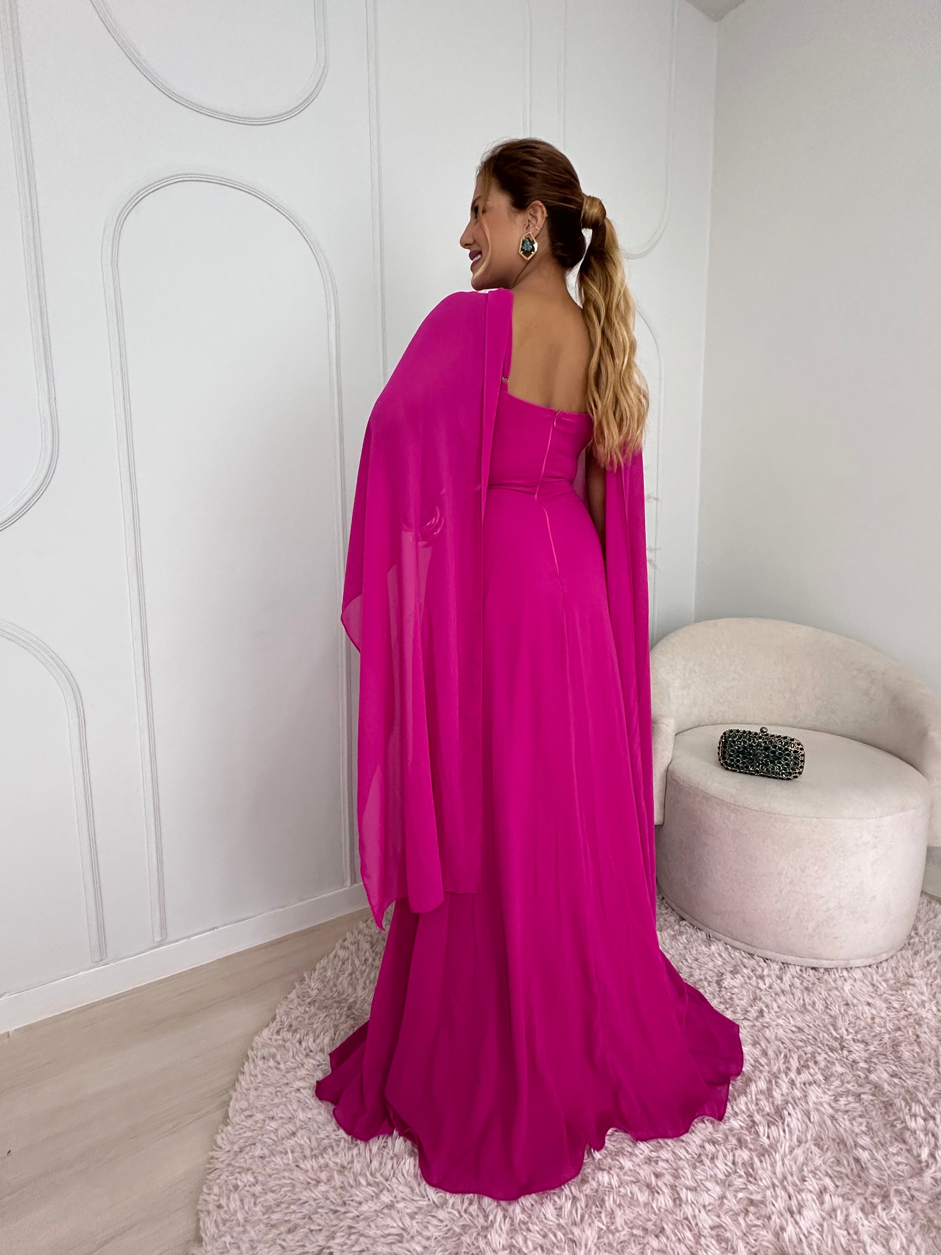 VESTIDO ISABELLA Echarpe Removível