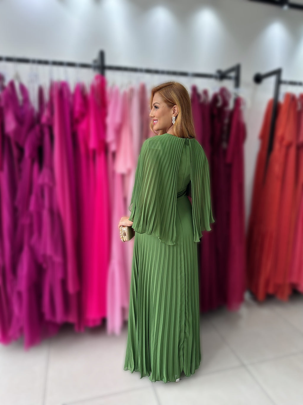 VESTIDO NORMA CHIFFON PLISSADO