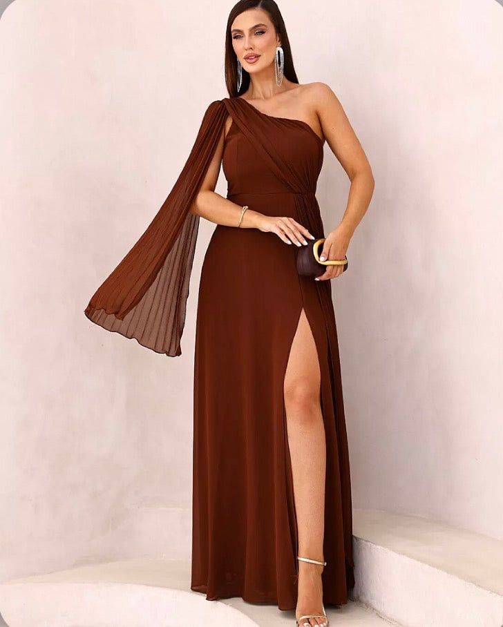 Vestido Livia Semi Plissado