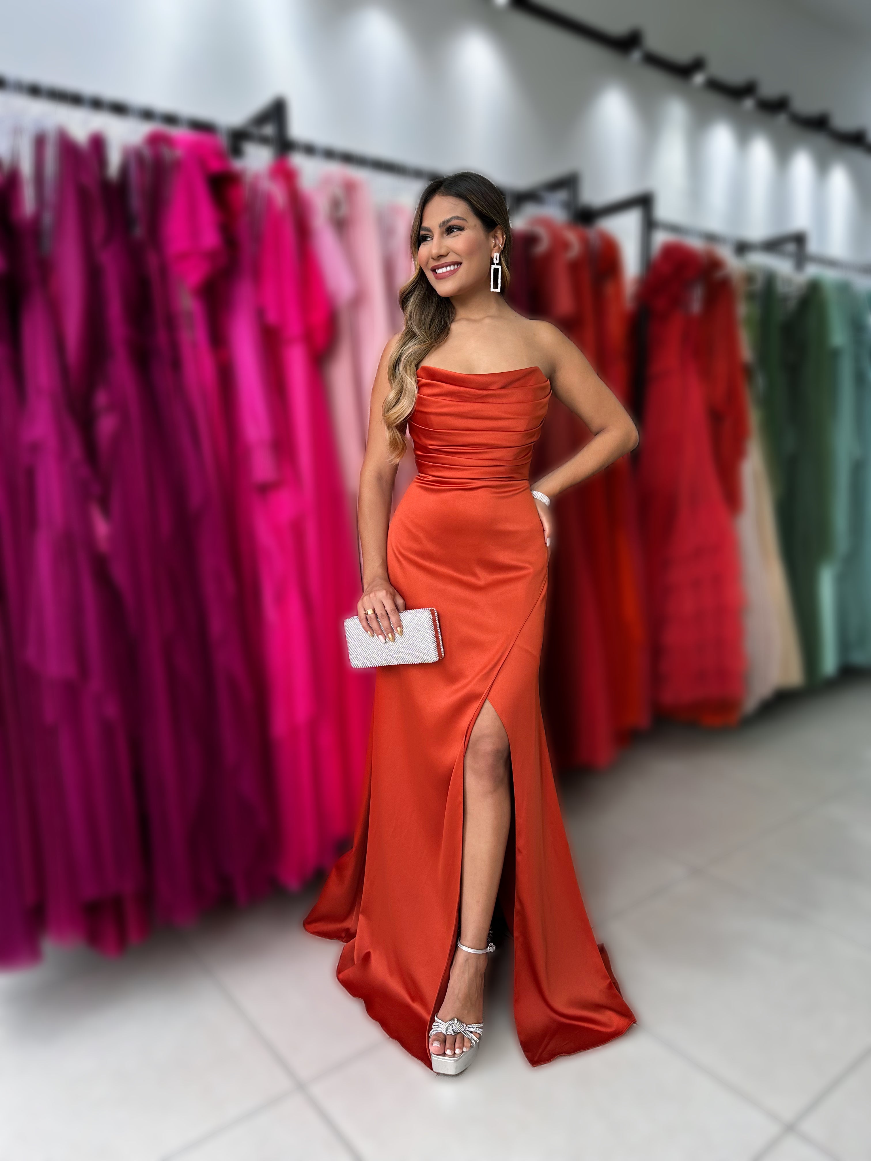 VESTIDO SATIN