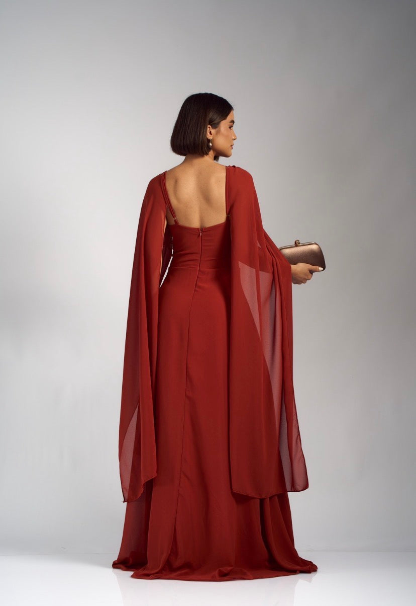VESTIDO ISABELLA Echarpe Removível