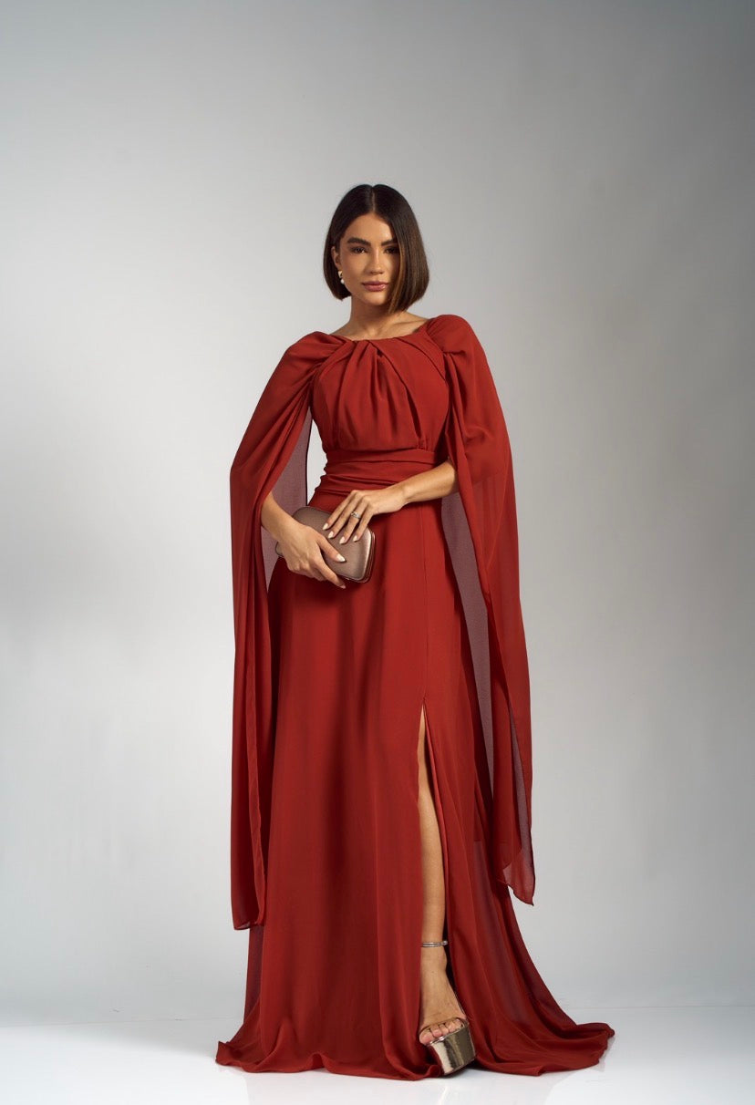 VESTIDO ISABELLA Echarpe Removível