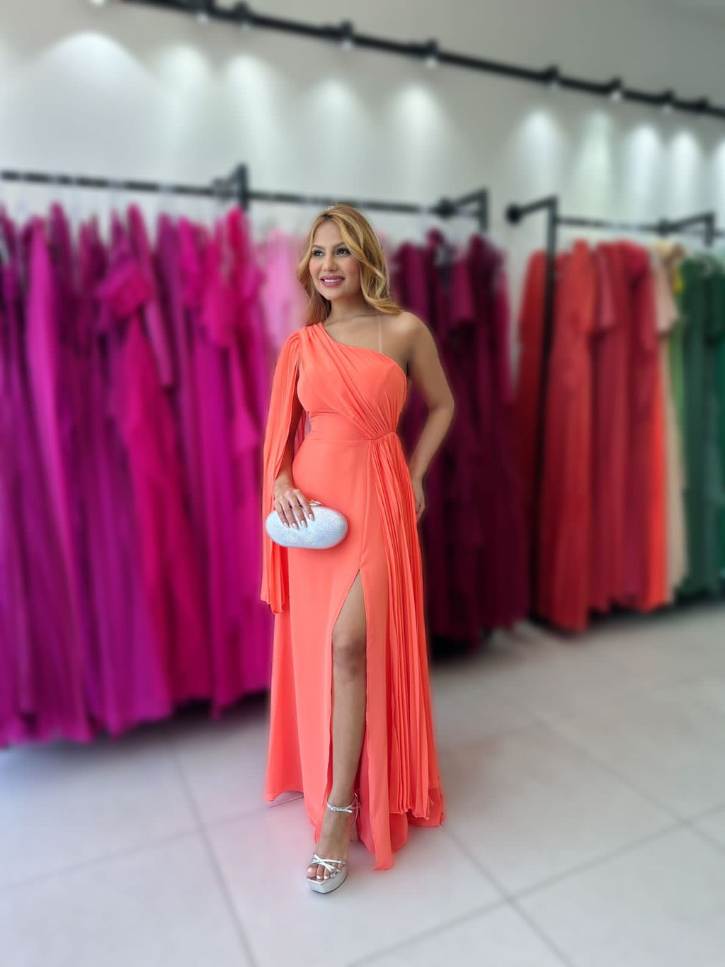 Vestido Livia Semi Plissado