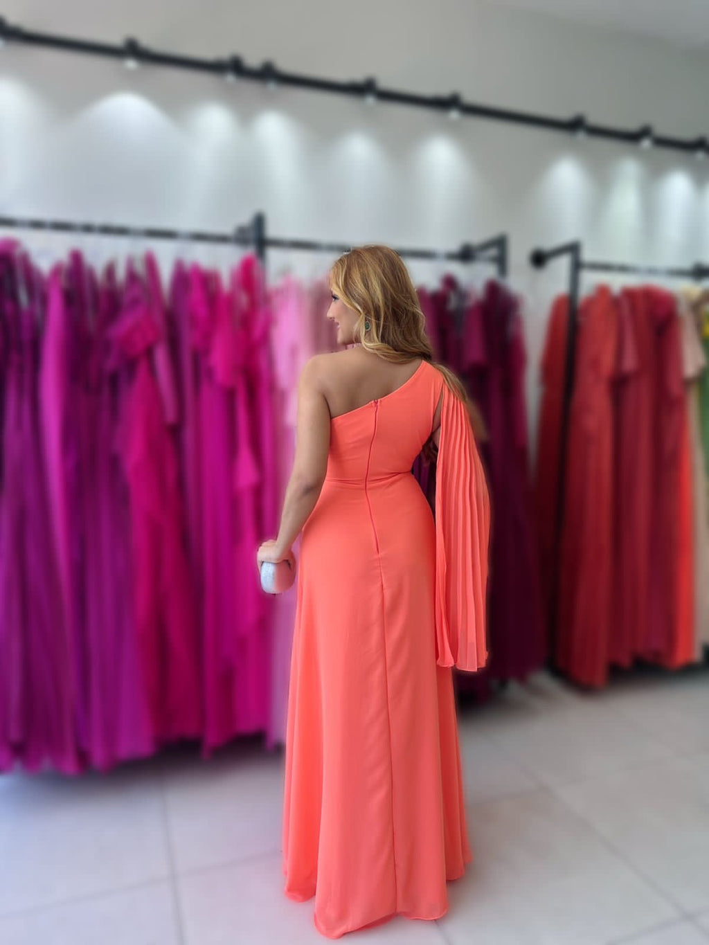 Vestido Livia Semi Plissado