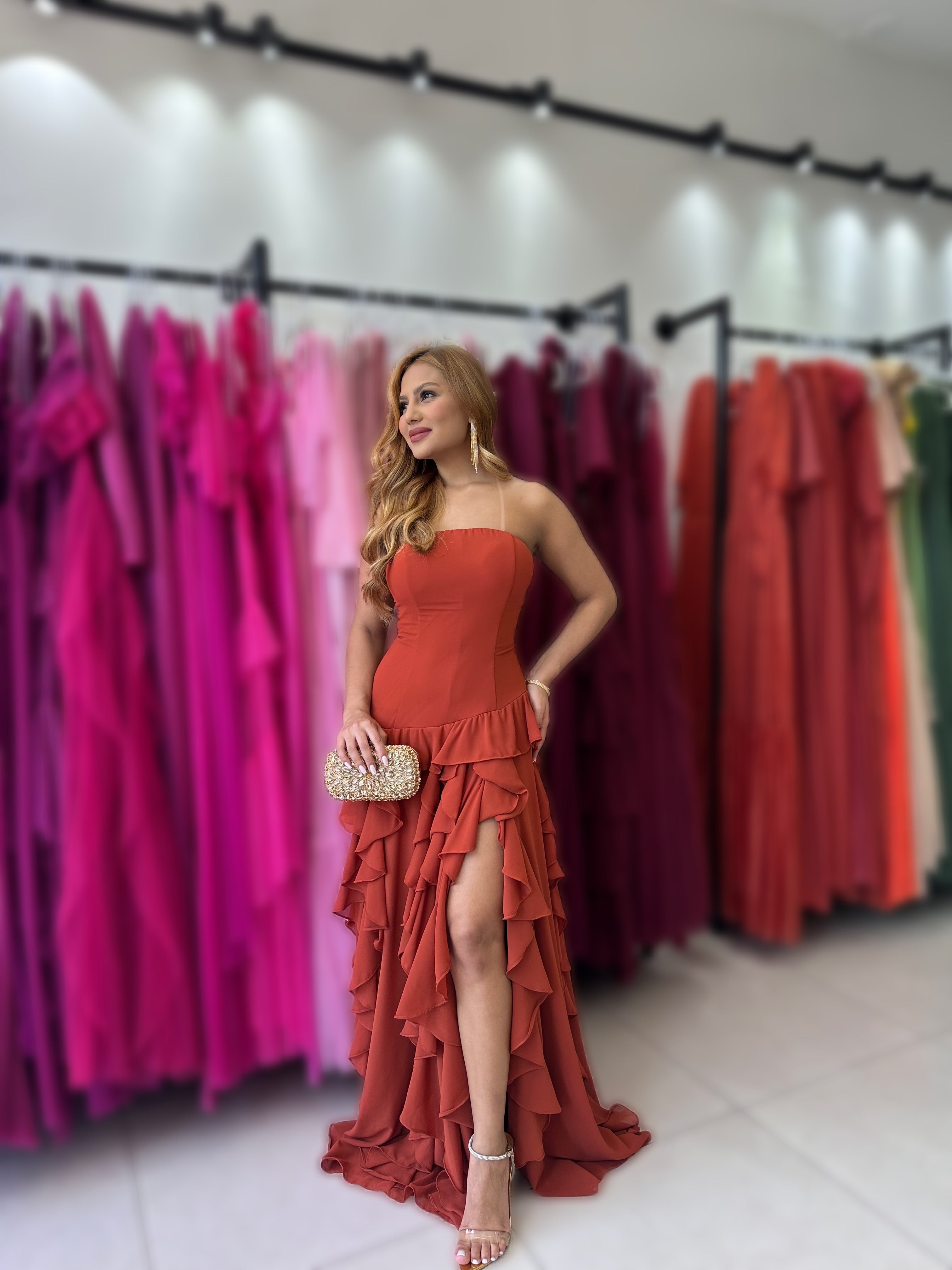 Vestido Carmem Cintura Baixa