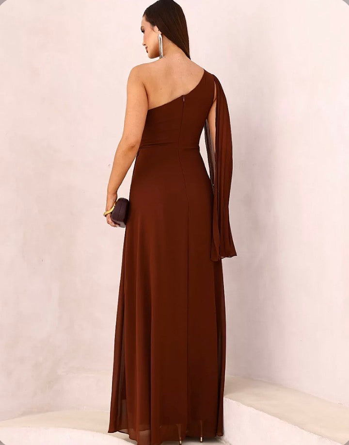 Vestido Livia Semi Plissado