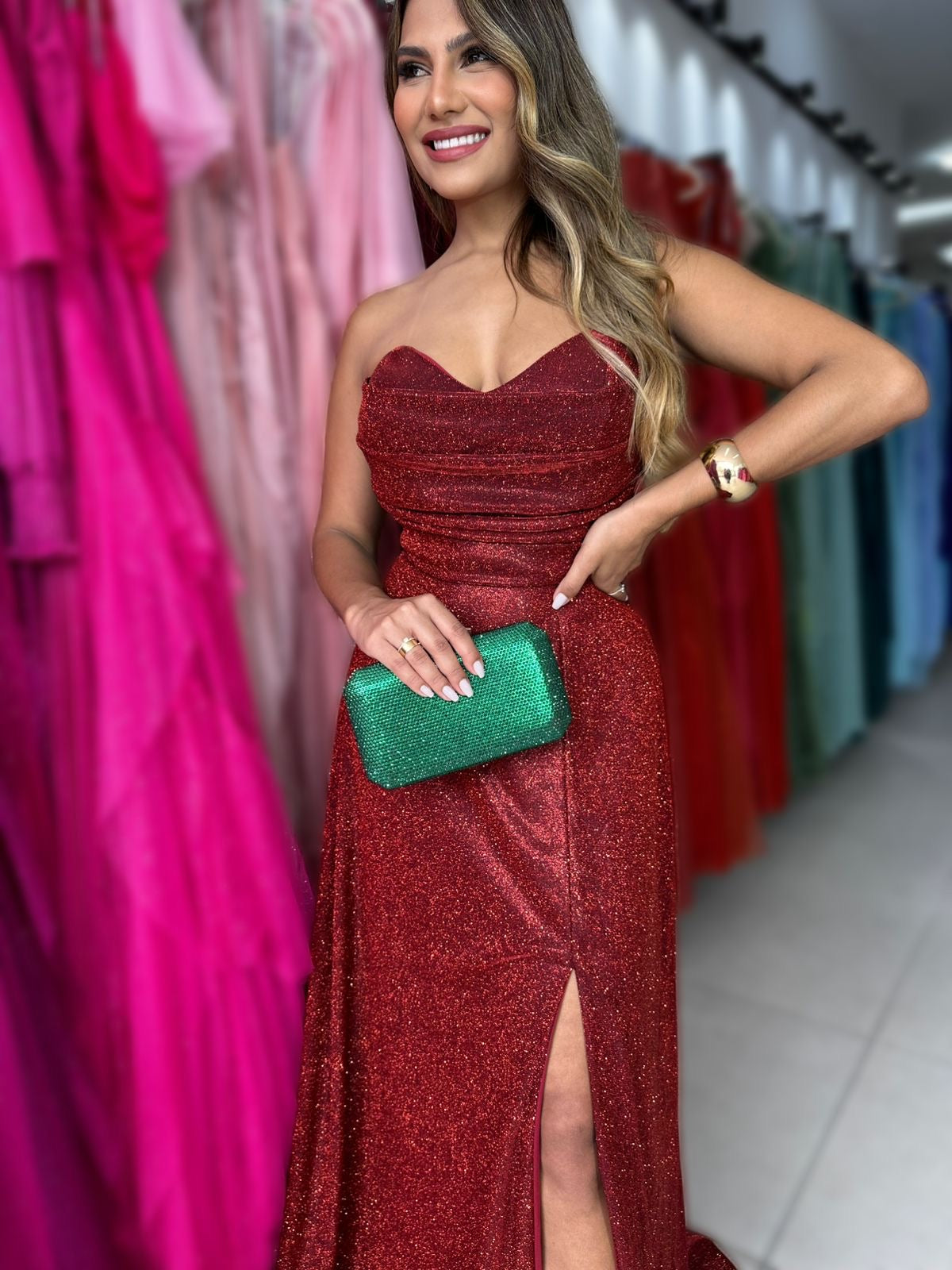 VESTIDO LUREX HOLLYWOOD