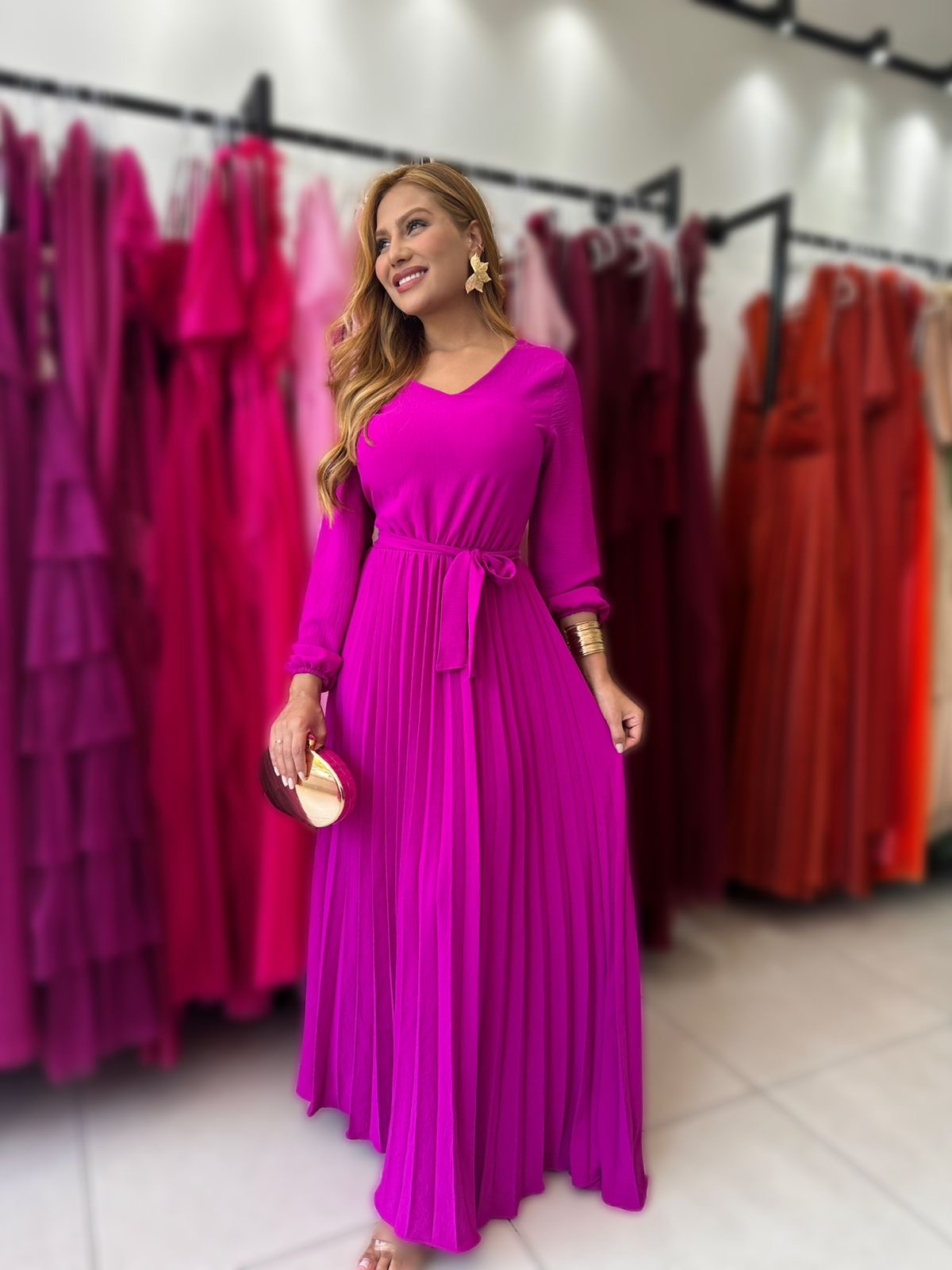 Vestido Plissado Anne