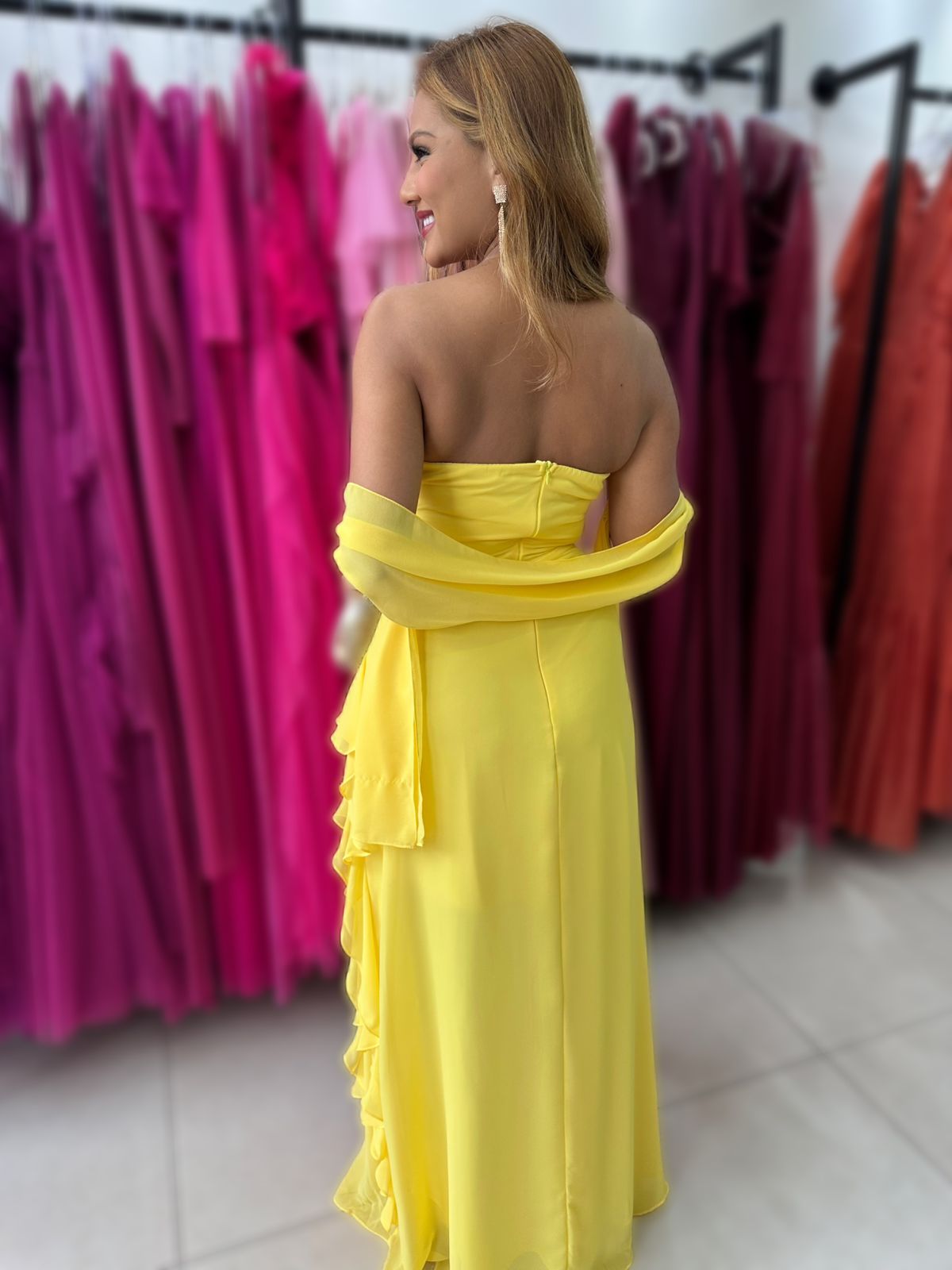 VESTIDO HAVANNA COM ECHARPE