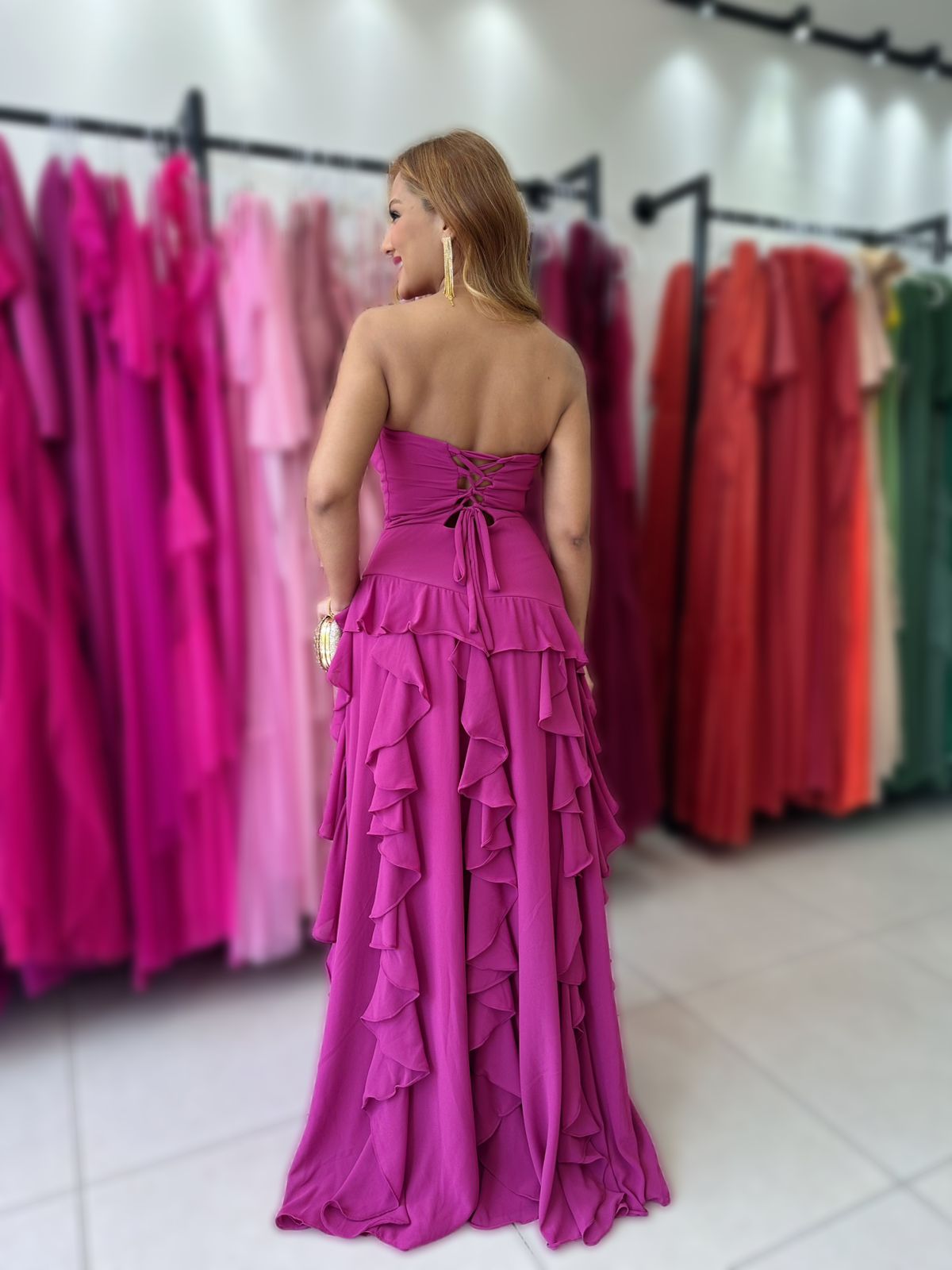 Vestido Carmem Cintura Baixa