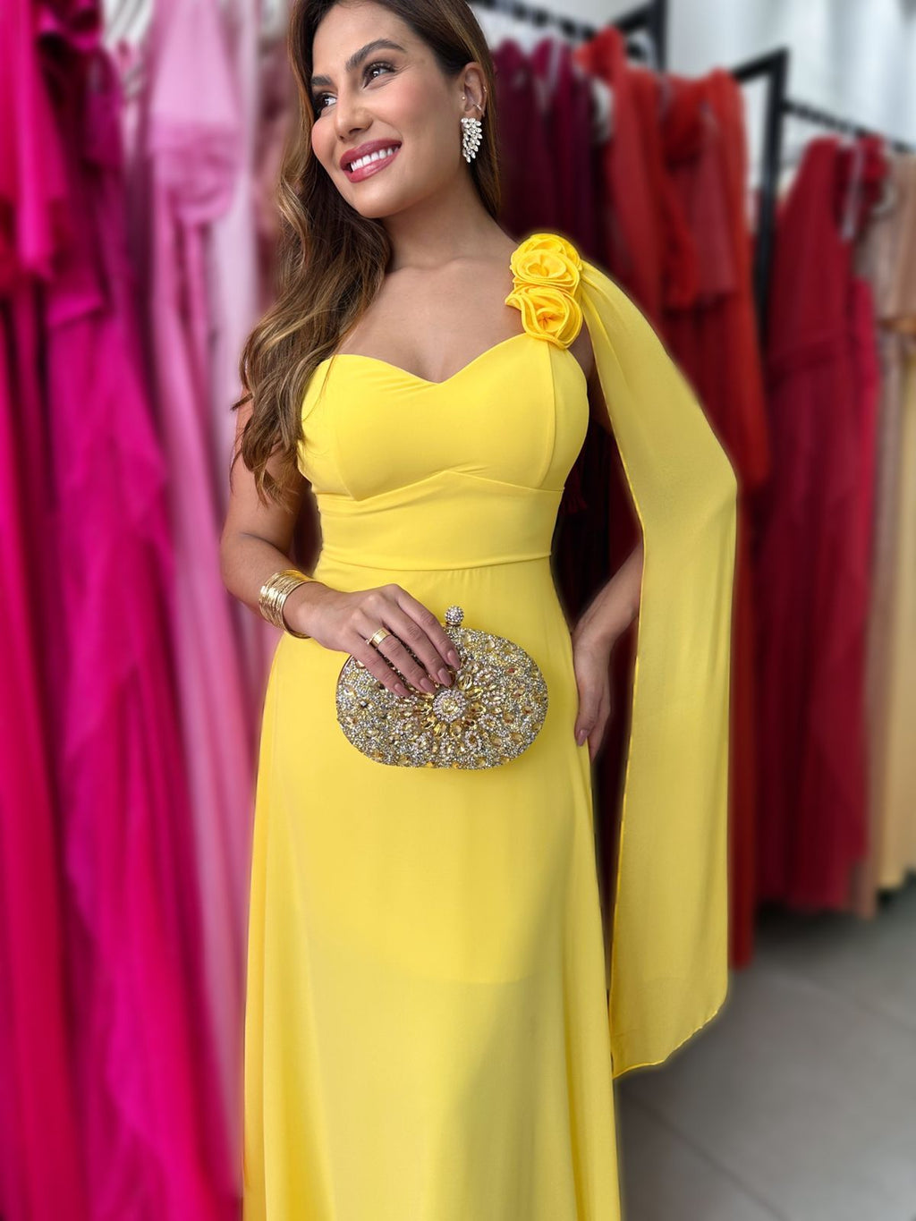 VESTIDO MARGARIDA CHIFFON