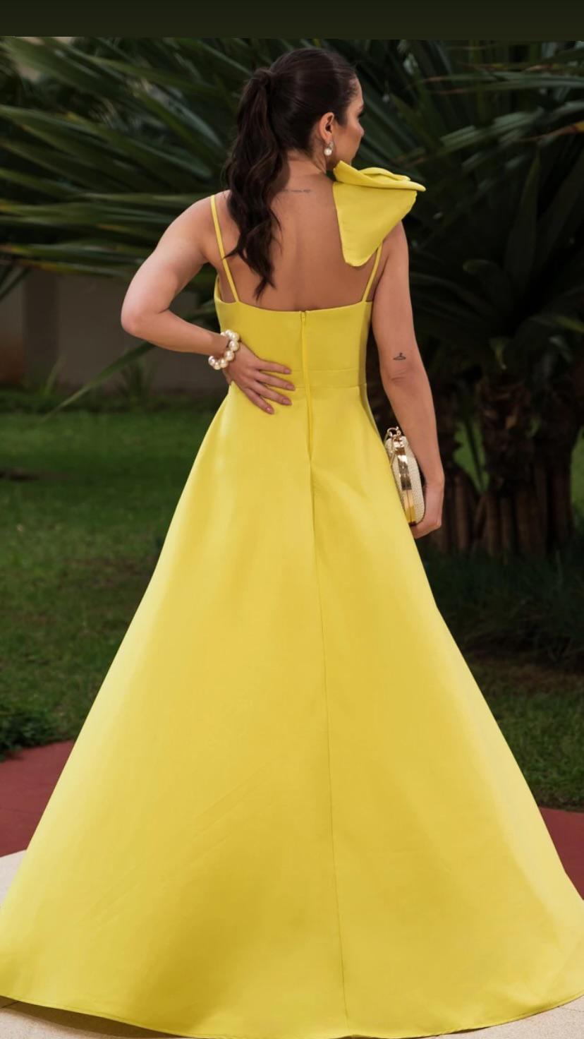 VESTIDO RITA ZEBELINE ACETINADO