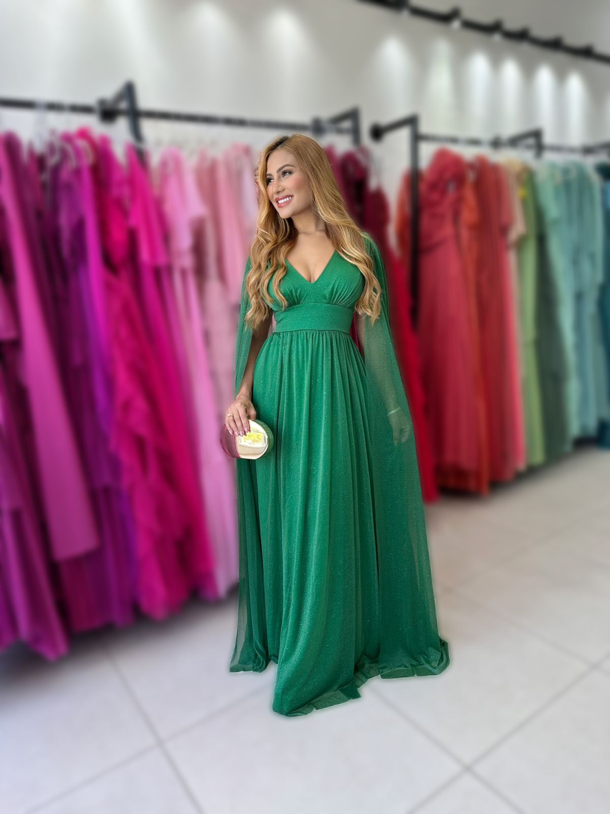 VESTIDO XANTHE COM CAPA