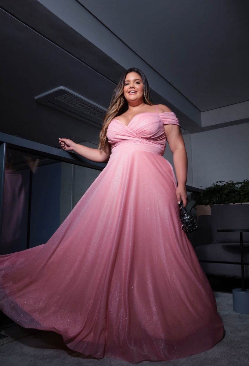 VESTIDO OMBRE PLUS
