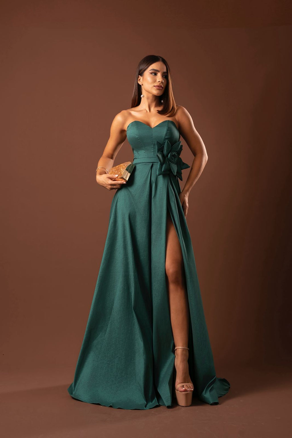 VESTIDO MONALISSA TAFETÁ
