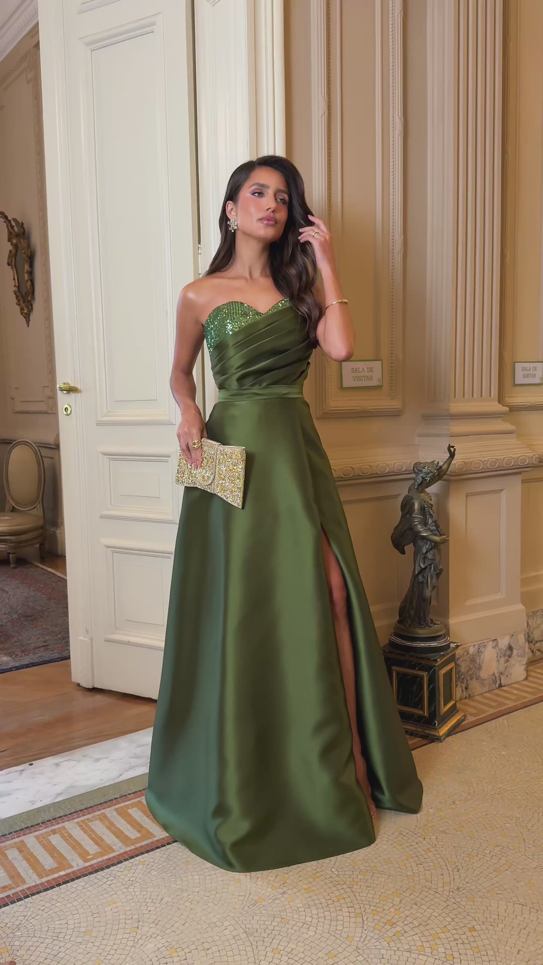 VESTIDO FRANÇA Busto Paetê